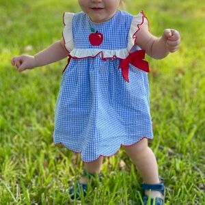 Classic Whimsy back to school apple dress